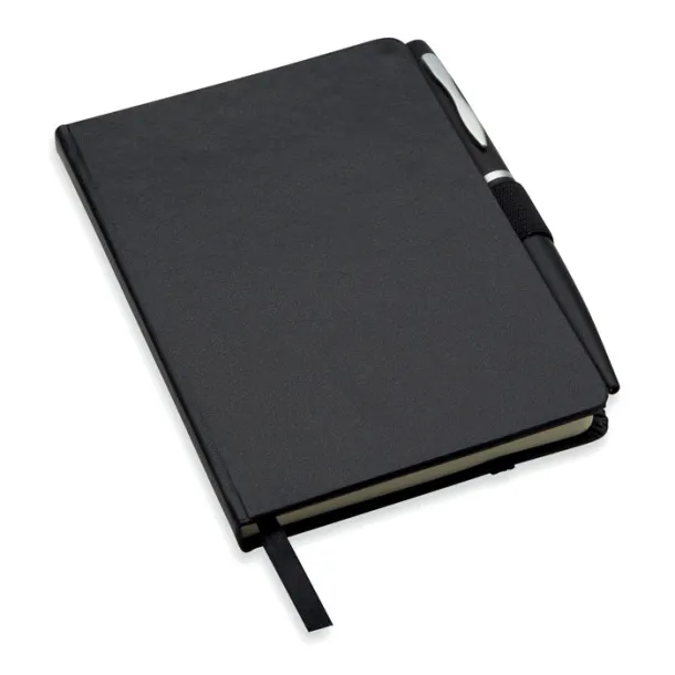 NOTALUX A6 notebook with pen Black