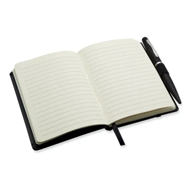 NOTALUX A6 notebook with pen Black