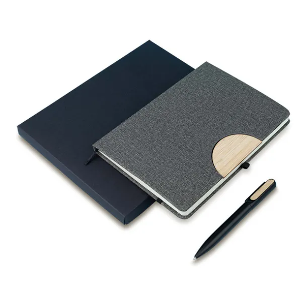 FOLD notepad and pen set Grey