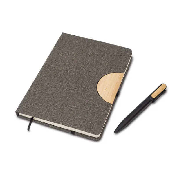 FOLD notepad and pen set Grey