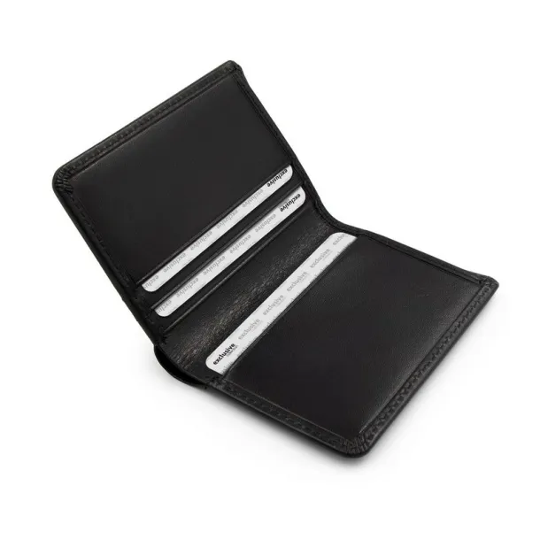 Henrye Leather wallet Exclusive Collection, credit card holder, RFID protection black