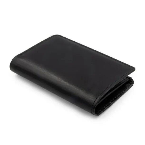 Henrye Leather wallet Exclusive Collection, credit card holder, RFID protection Crna