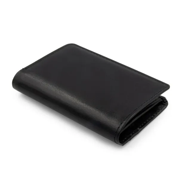 Henrye Leather wallet Exclusive Collection, credit card holder, RFID protection Crna