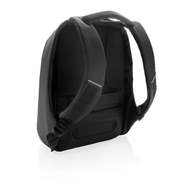 Bobby Compact anti-theft backpack Print Black White