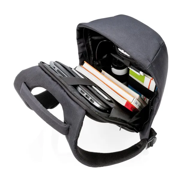 Bobby Compact anti-theft backpack Print Black White