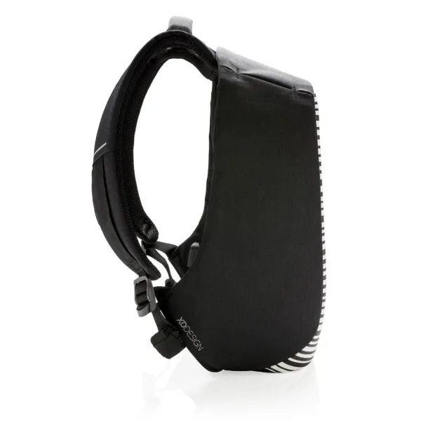 Bobby Compact anti-theft backpack Print Black White