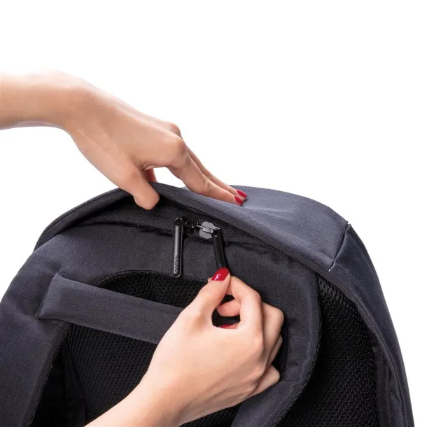 Bobby Compact anti-theft backpack Print Black White