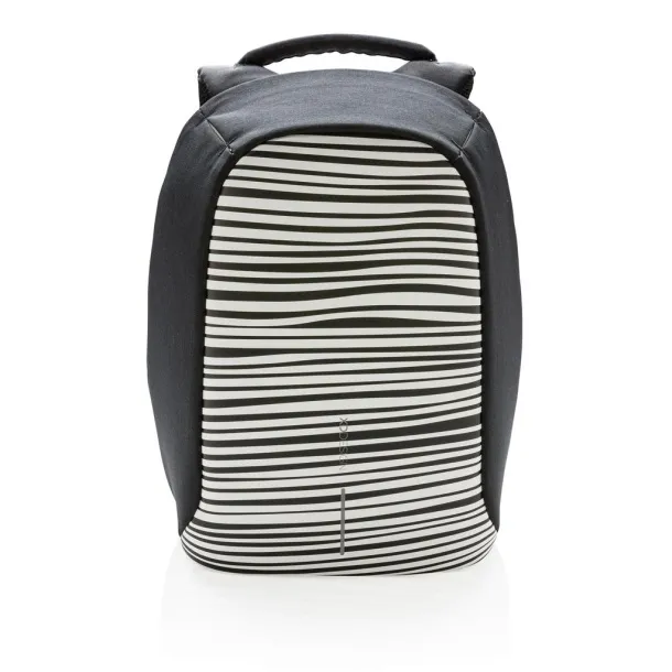 Bobby Compact anti-theft backpack Print Black White