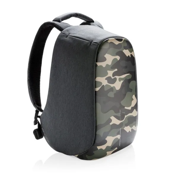 Bobby Compact anti-theft backpack Print Camo Green
