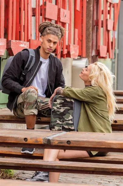 Bobby Compact anti-theft backpack Print Camo Green