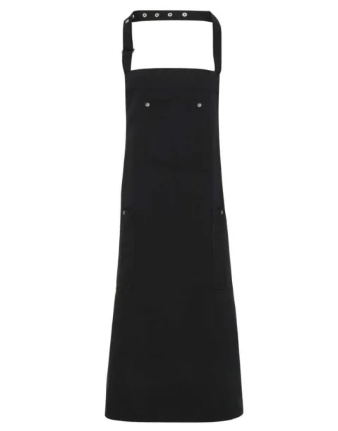  'CHINO’ BIB APRON - Premier Black