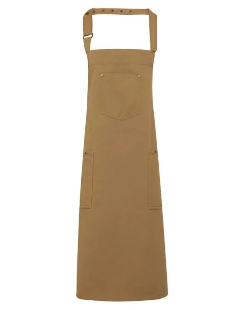  'CHINO’ BIB APRON - Premier Khaki