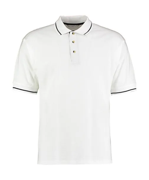  Classic fit muška polo majica, 210 g/m² - Kustom Kit Bijela Mornarsko plava