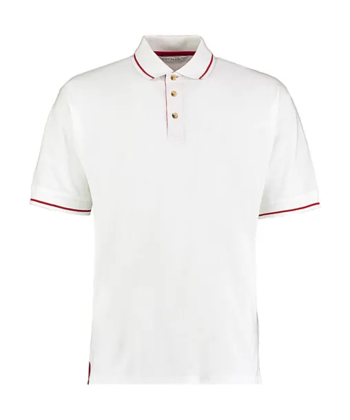  Men's Classic Fit St. Mellion Polo - Kustom Kit Bijela Bright Red