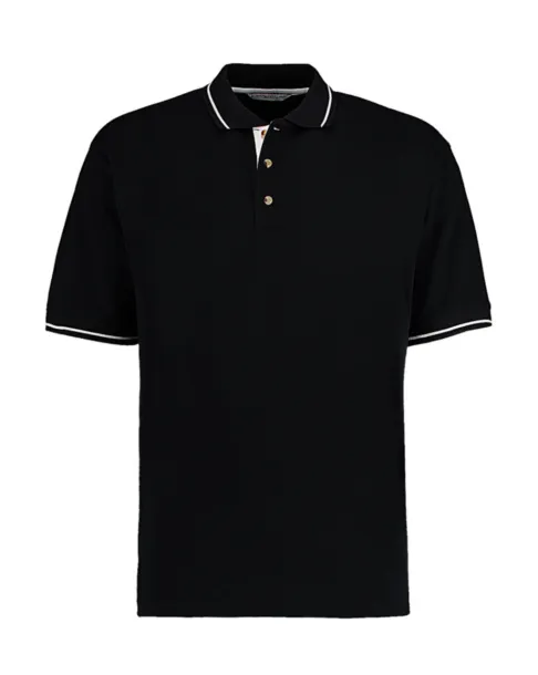  Classic fit muška polo majica, 210 g/m² - Kustom Kit Crna Bijela