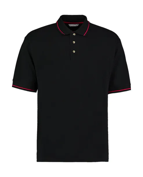  Classic fit muška polo majica, 210 g/m² - Kustom Kit Crna Crvena