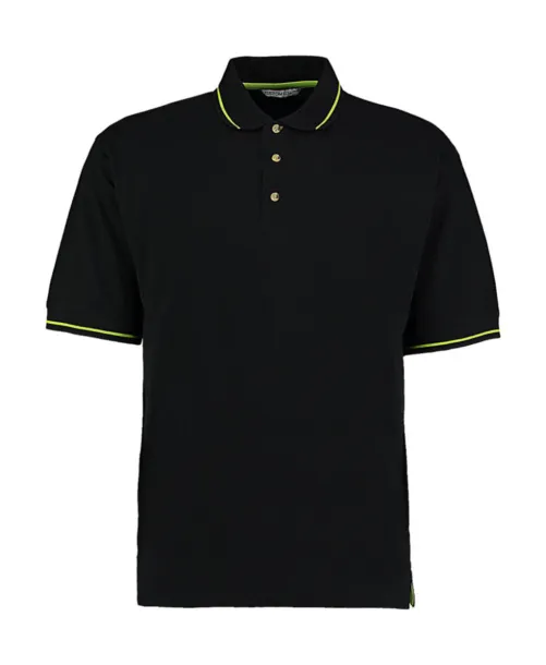  Classic fit muška polo majica - Kustom Kit Crna Limeta