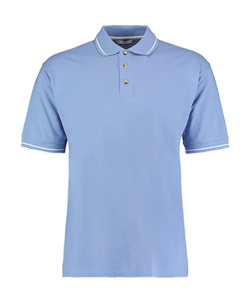  Classic fit muška polo majica, 210 g/m² - Kustom Kit Svijelo plava Bijela