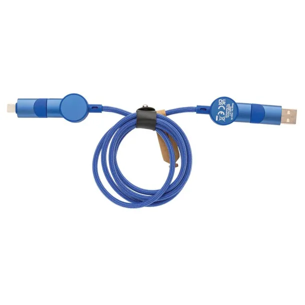  Oakland RCS 6-u-1 kabel za brzo punjenje 45 W od reciklirane plastike - Urban Vitamin blue 