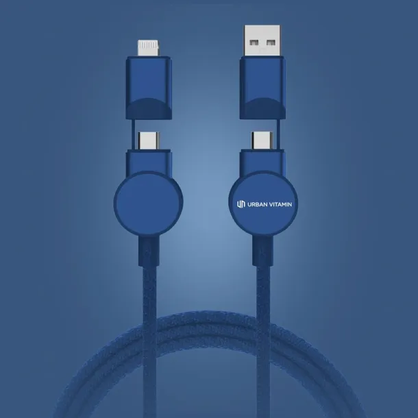  Oakland RCS 6-u-1 kabel za brzo punjenje 45 W od reciklirane plastike - Urban Vitamin blue 