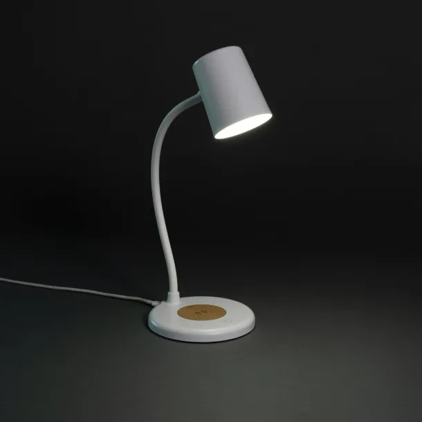 Zenara bežična stolna svjetiljka od RCS reciklirane plastike i pluta, 15W - XD Collection Bijela 