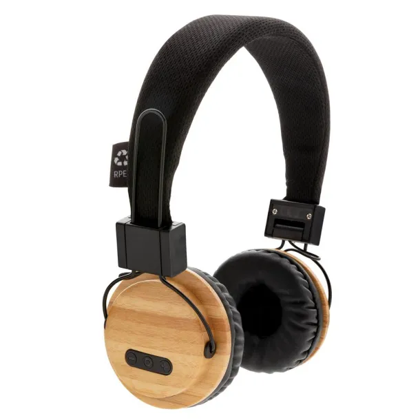  Bamboo wireless headphone - XD Collection Brown Black