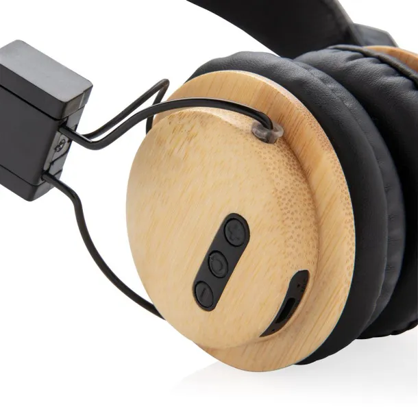  Bamboo wireless headphone - XD Collection Brown Black