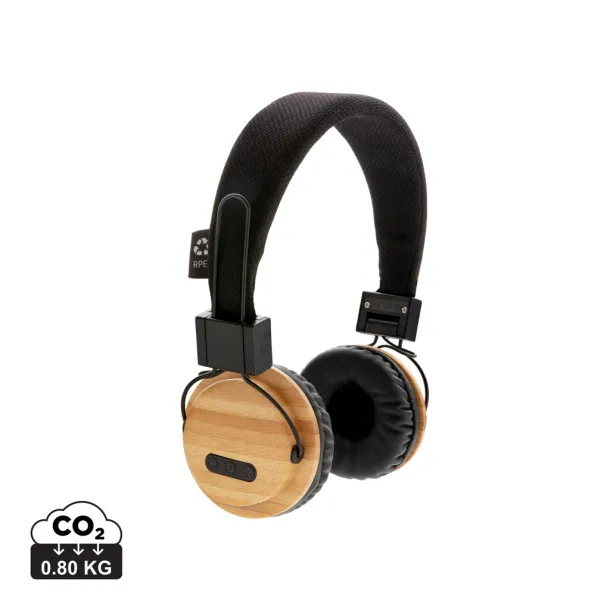  Bamboo wireless headphone - XD Collection Brown Black