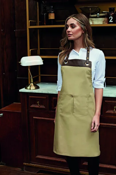  'ESPRESSO' BIB APRON - Premier Navy Brown