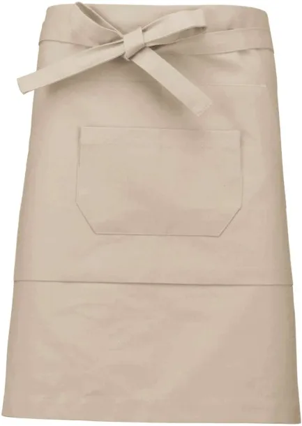  POLYCOTTON MID-LENGTH APRON - Kariban Beige