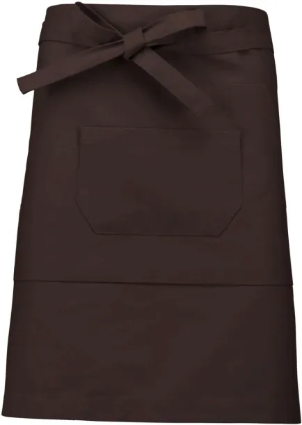  POLYCOTTON MID-LENGTH APRON - Kariban Chocolate