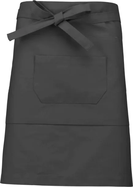  POLYCOTTON MID-LENGTH APRON - Kariban Tamno siva