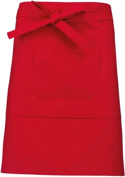  POLYCOTTON MID-LENGTH APRON - Kariban Red