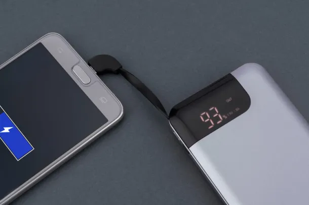 DIGITAL prijenosna baterija, 10 000 mAh Siva