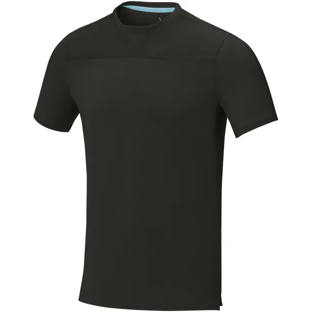 Borax short sleeve men's GRS recycled cool fit t-shirt - Elevate NXT Crna
