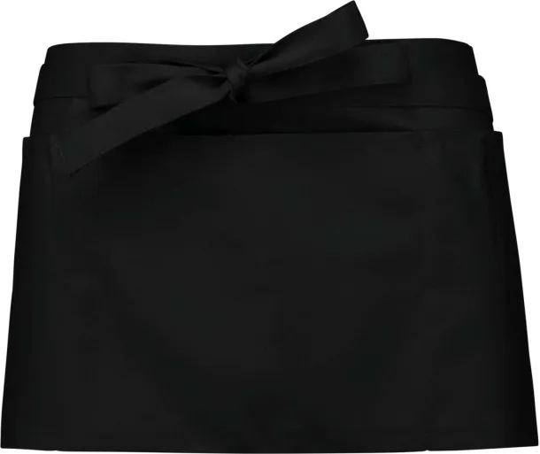  POLYCOTTON SHORT APRON - Kariban Black