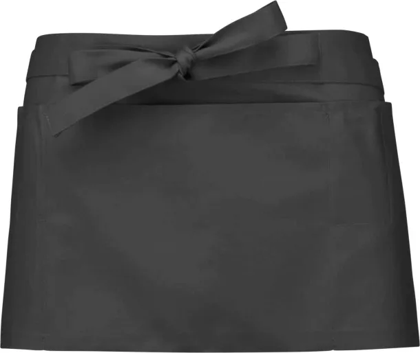  POLYCOTTON SHORT APRON - Kariban Tamno siva