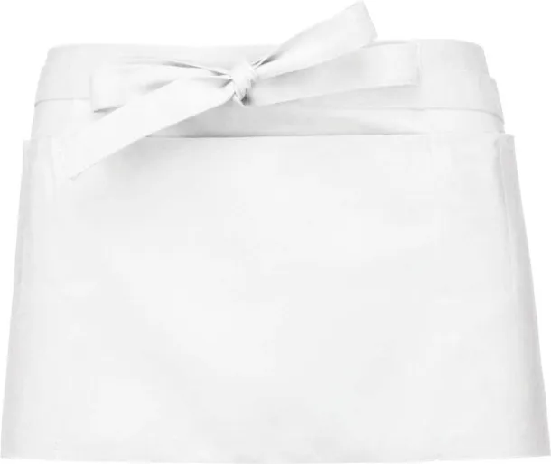  POLYCOTTON SHORT APRON - Kariban White