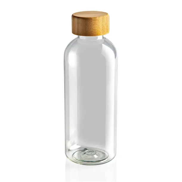  GRS RPET boca s FSC čepom od bambusa, 660ml - XD Collection Prozirno