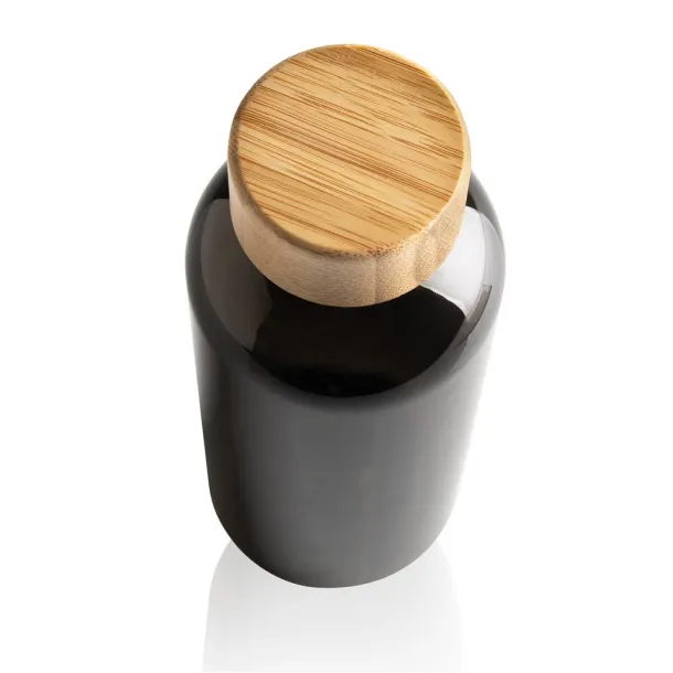  GRS RPET boca s FSC čepom od bambusa, 660ml - XD Collection Crna