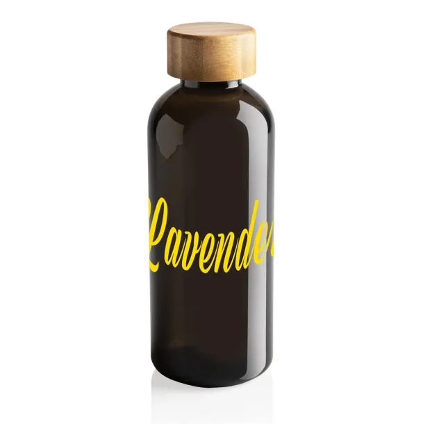  GRS RPET boca s FSC čepom od bambusa, 660ml - XD Collection Crna