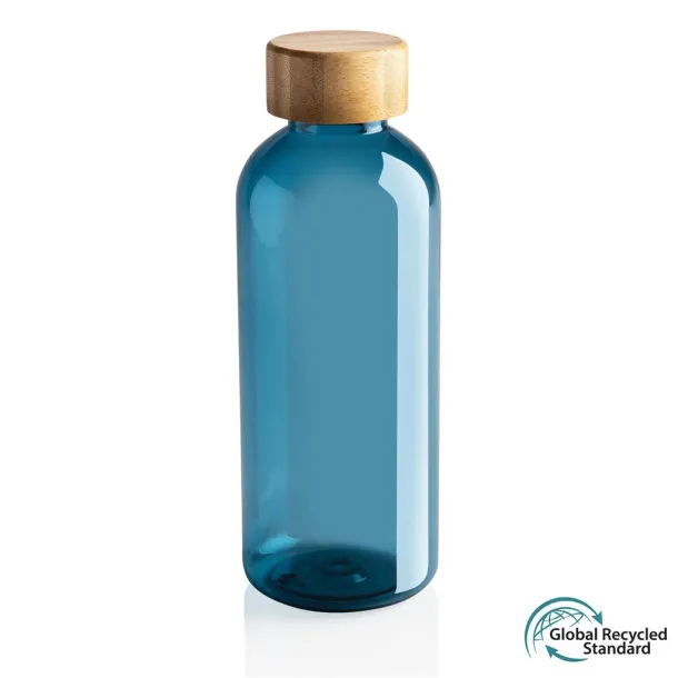  GRS RPET bottle with FSC bamboo lid - XD Collection blue 