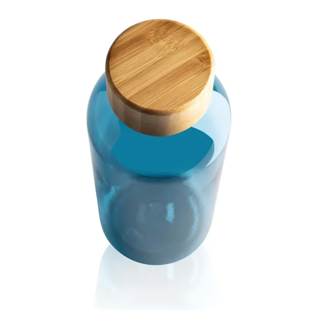  GRS RPET bottle with FSC bamboo lid - XD Collection blue 