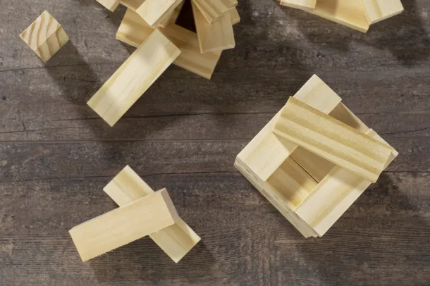 BRICKS drvena igra jenga Prirodna