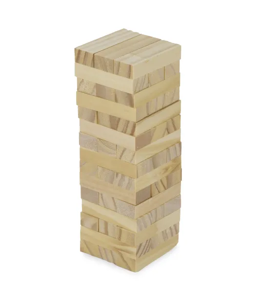 BRICKS drvena igra jenga Bež