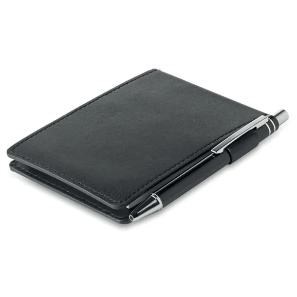 CAM A7 notebook in PU pouch Black