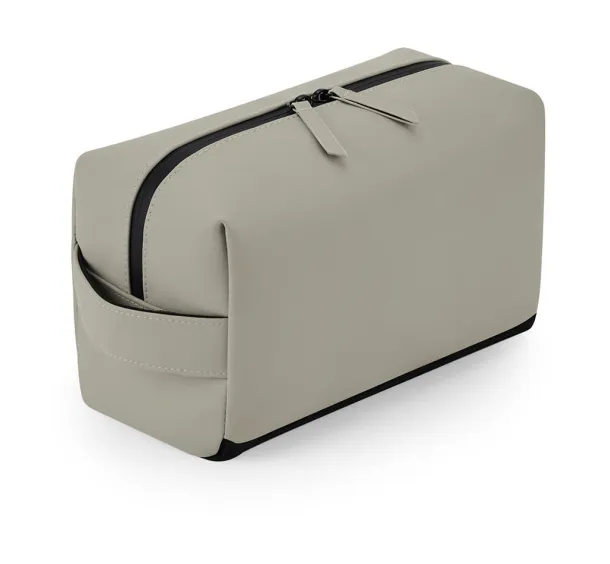  Matte PU Toiletry/Accessory Case - Bagbase Clay