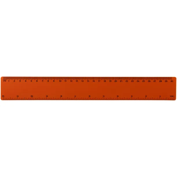Rothko 30 cm plastic ruler - PF Manufactured Orange