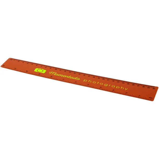 Rothko 30 cm plastic ruler - PF Manufactured Orange