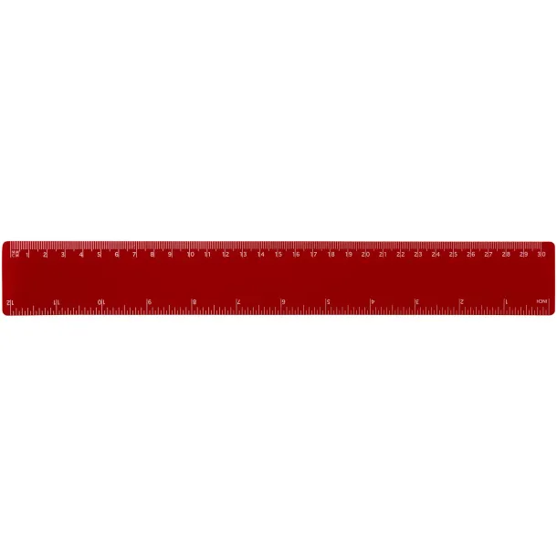 Rothko 30 cm plastic ruler - PF Manufactured Red